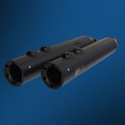 Colt terminal de escape – Negro 100 mm