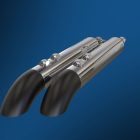 Turn Out Auspuff-Endkappe – Schwarz 100 mm