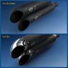 Softail 2007–2017 Premium Exhaust for Harley-Davidson – Black – NT