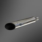 Softail 2007-2017/2 Rock exhaust for Harley-Davidson - Polished - DLX