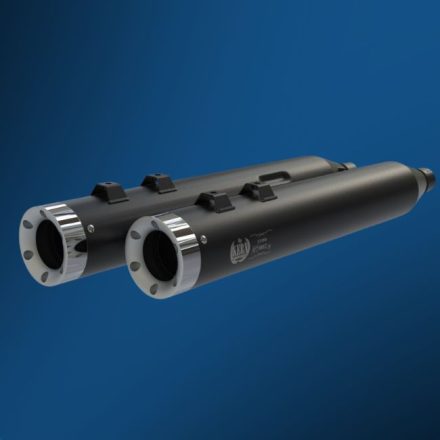 Touring 2009-2016 escape premium para Harley-Davidson – Negro