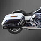 Touring 1999-2008 Rock exhaust for Harley-Davidson - Black
