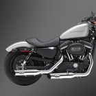 Sportster (883) 2004-2013 Rock exhaust for Harley-Davidson - Polished
